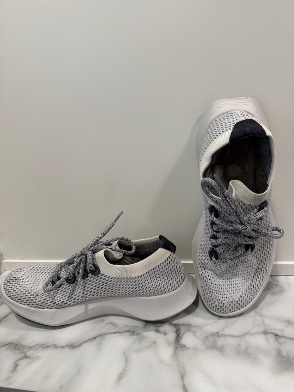 Allbirds Women's Size 10 Tree Dasher running trainers, Blizzard/White - Picture 4 of 9